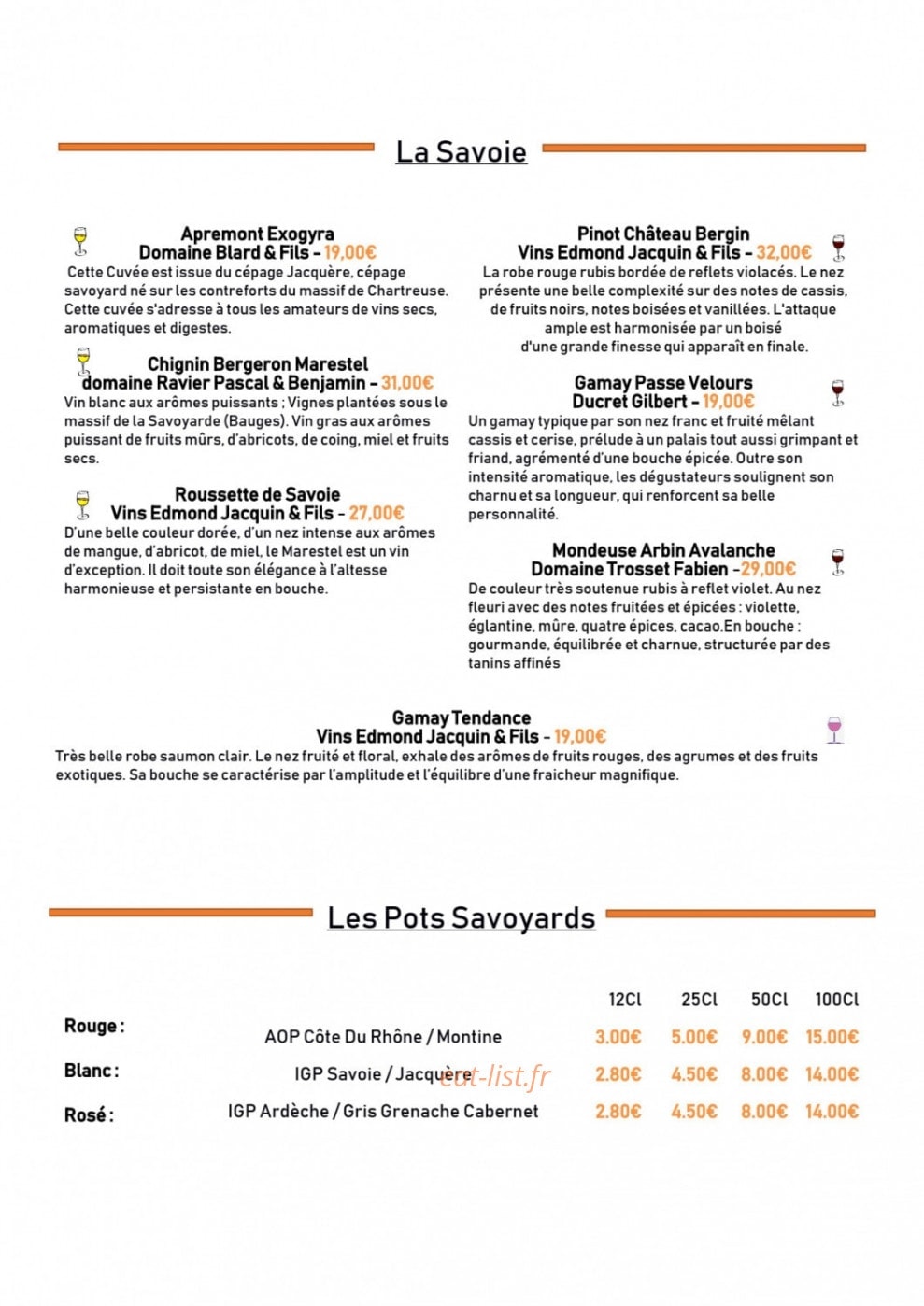 La Tete à l'Envers — carte page 15