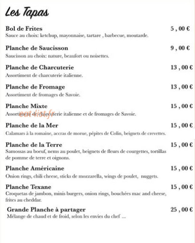 Le Versant — carte page 1
