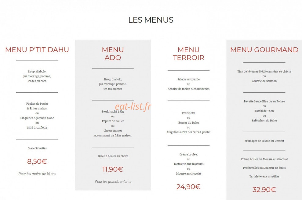 Le Dahu — carte page 2