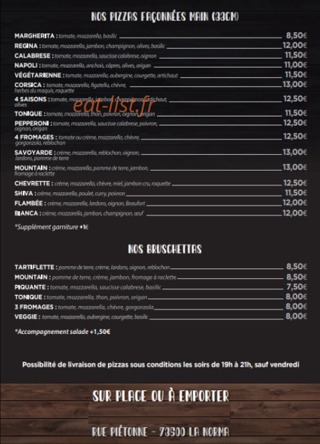 Le Petit Creux — carte page 2