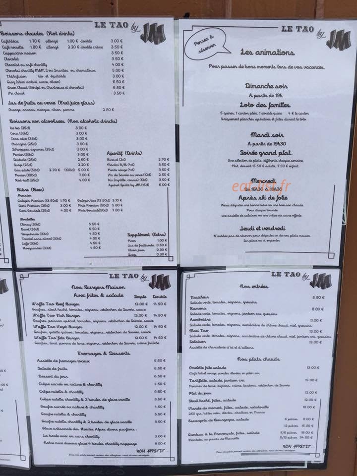 Le Tao — carte page 1