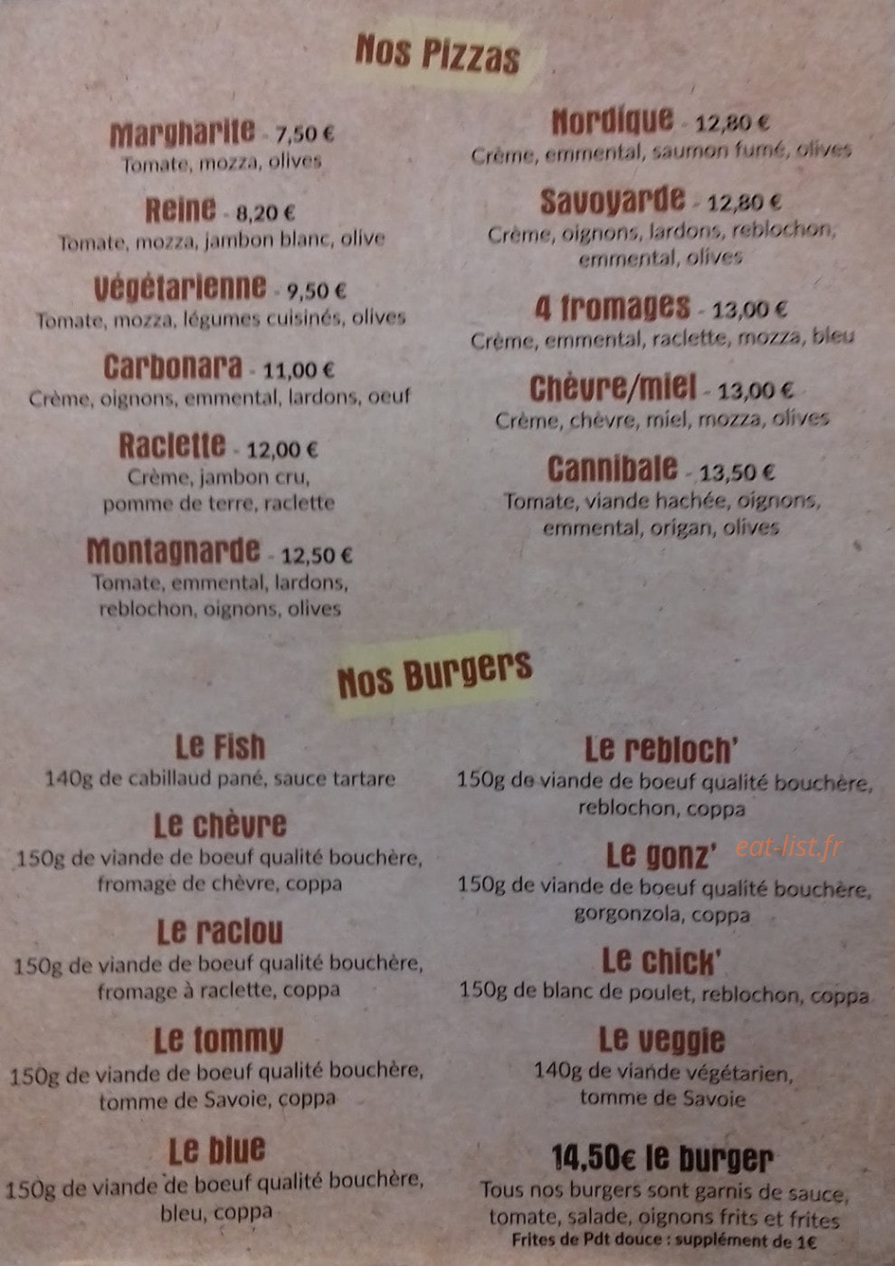 La Grande Chible — carte page 1