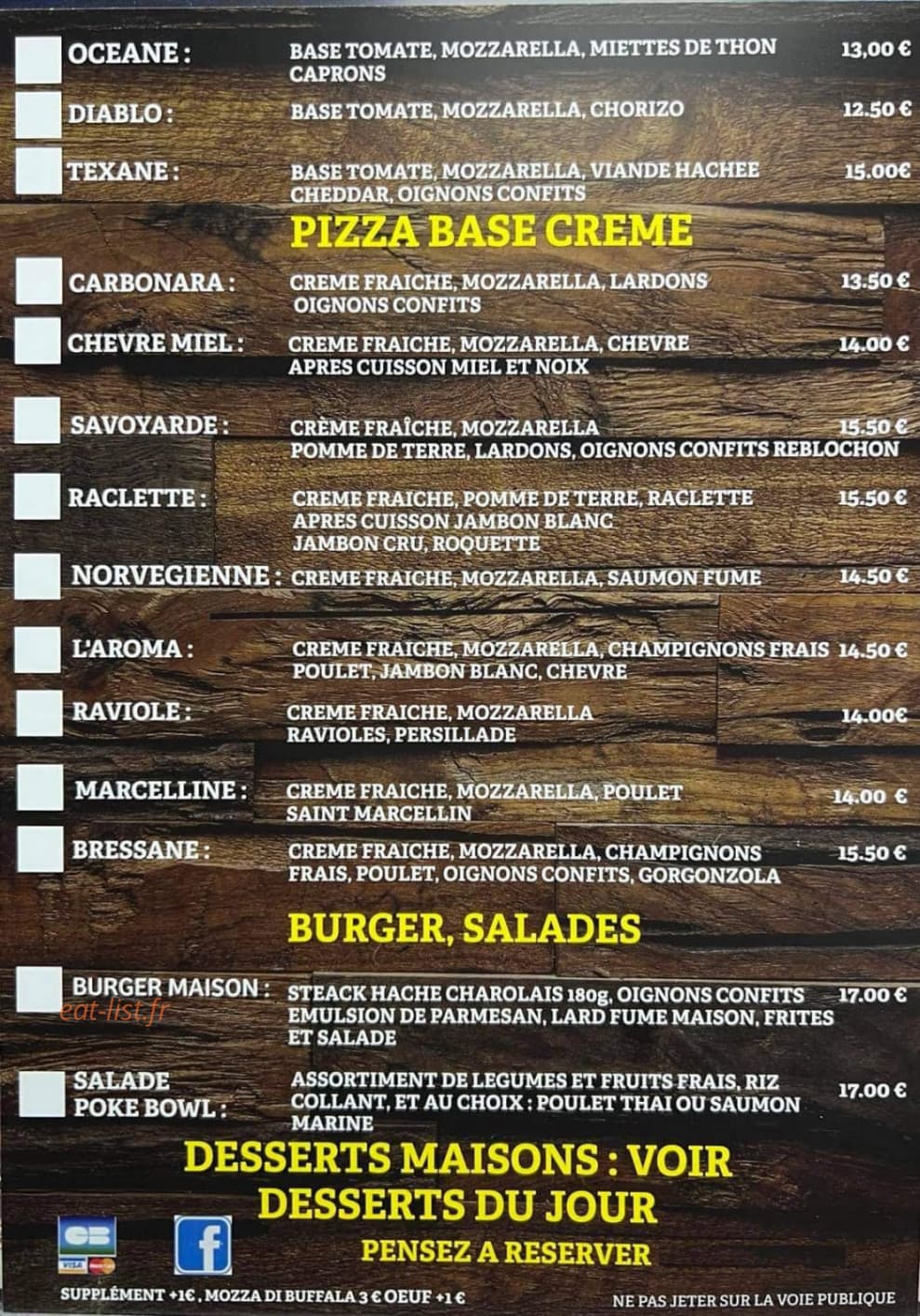 L'Aroma — carte page 3