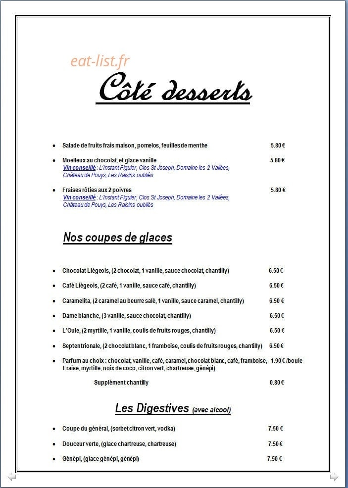 L'Oule Rouge — carte page 7
