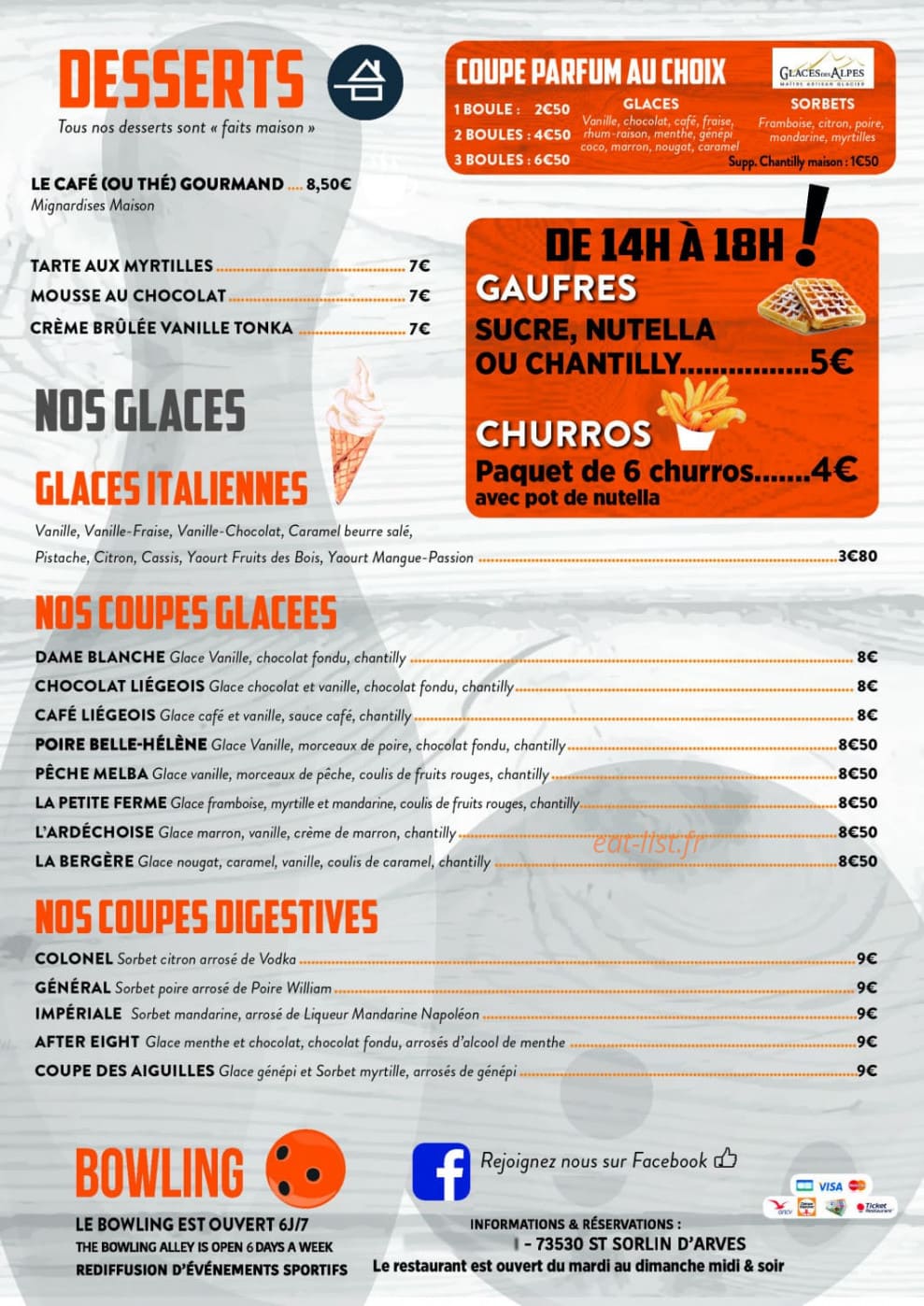 La Petite Ferme — carte page 2