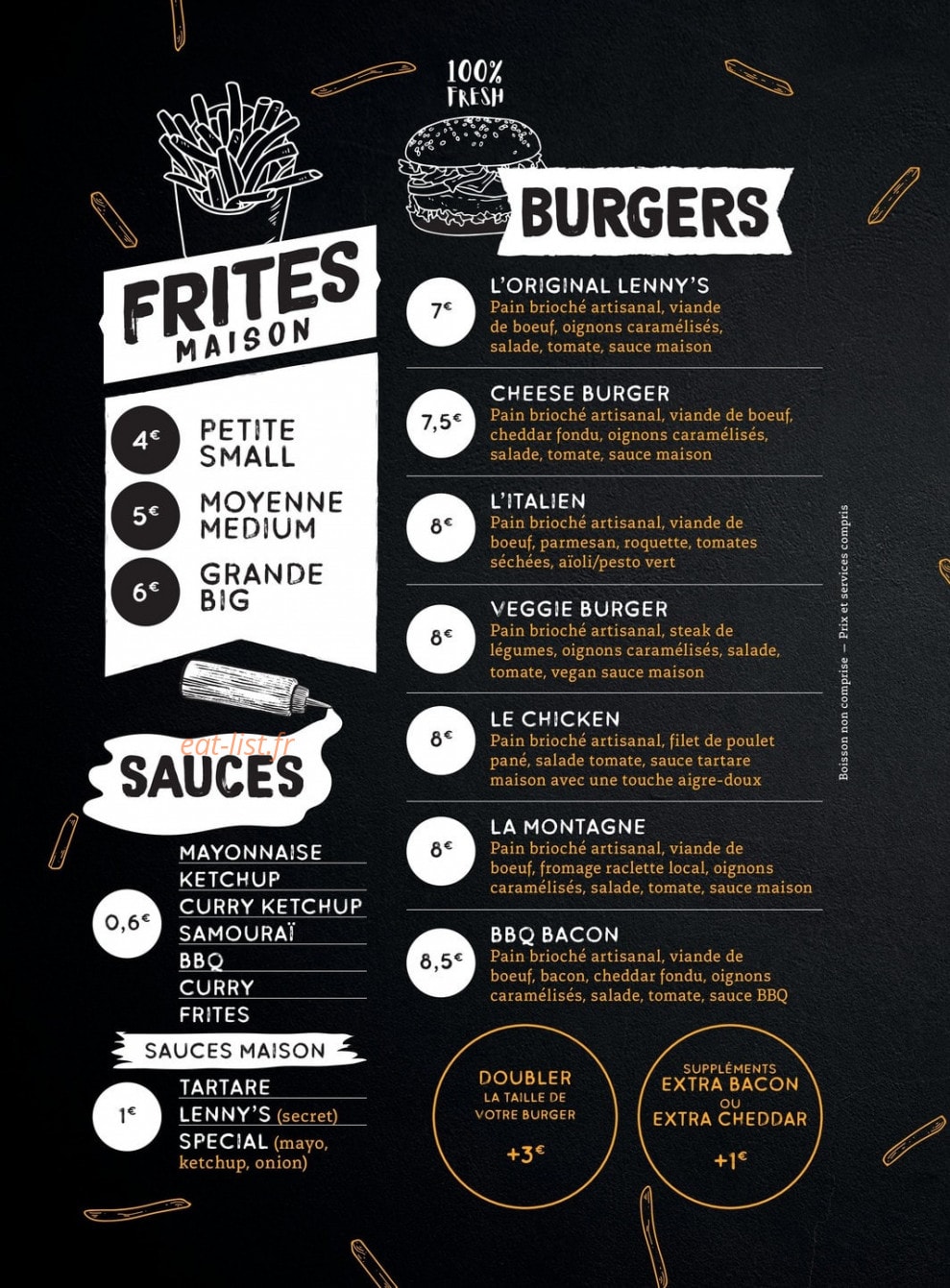 Lenny's — carte page 1