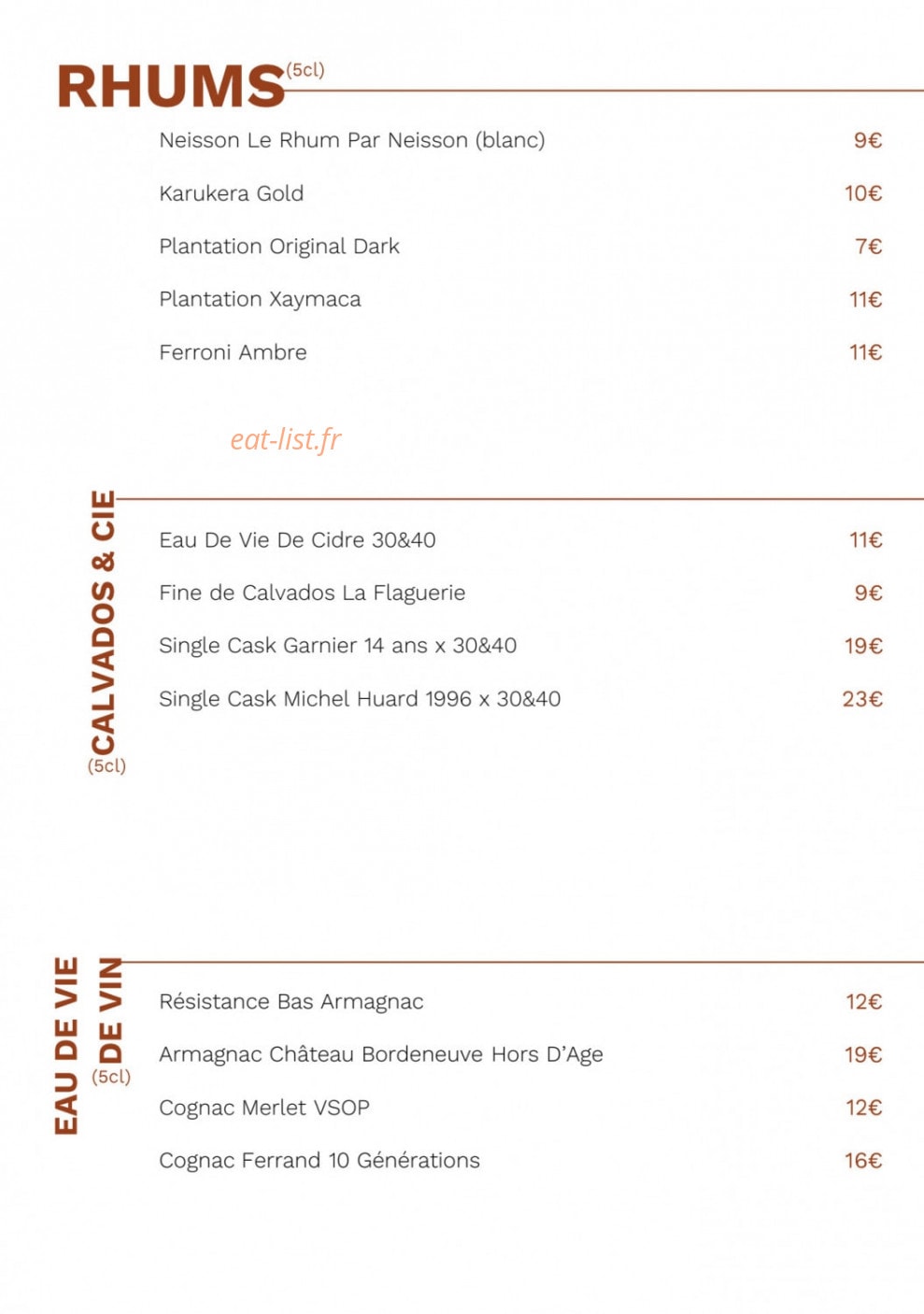 Les Cèdres — carte page 8