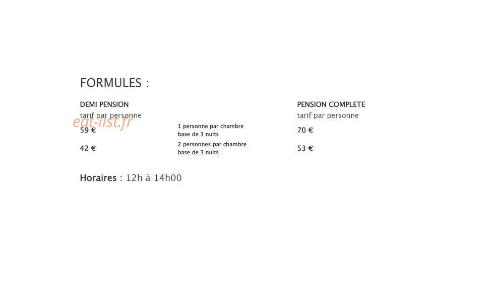 Le Relais de la Tarentaise — carte page 1