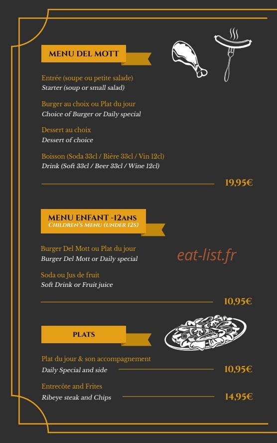 Café del Mott — carte page 1