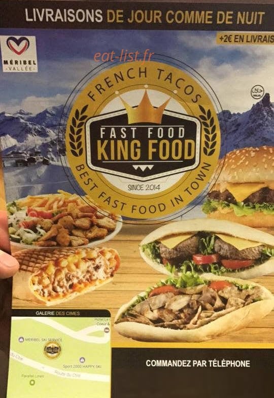 King Food — carte page 1