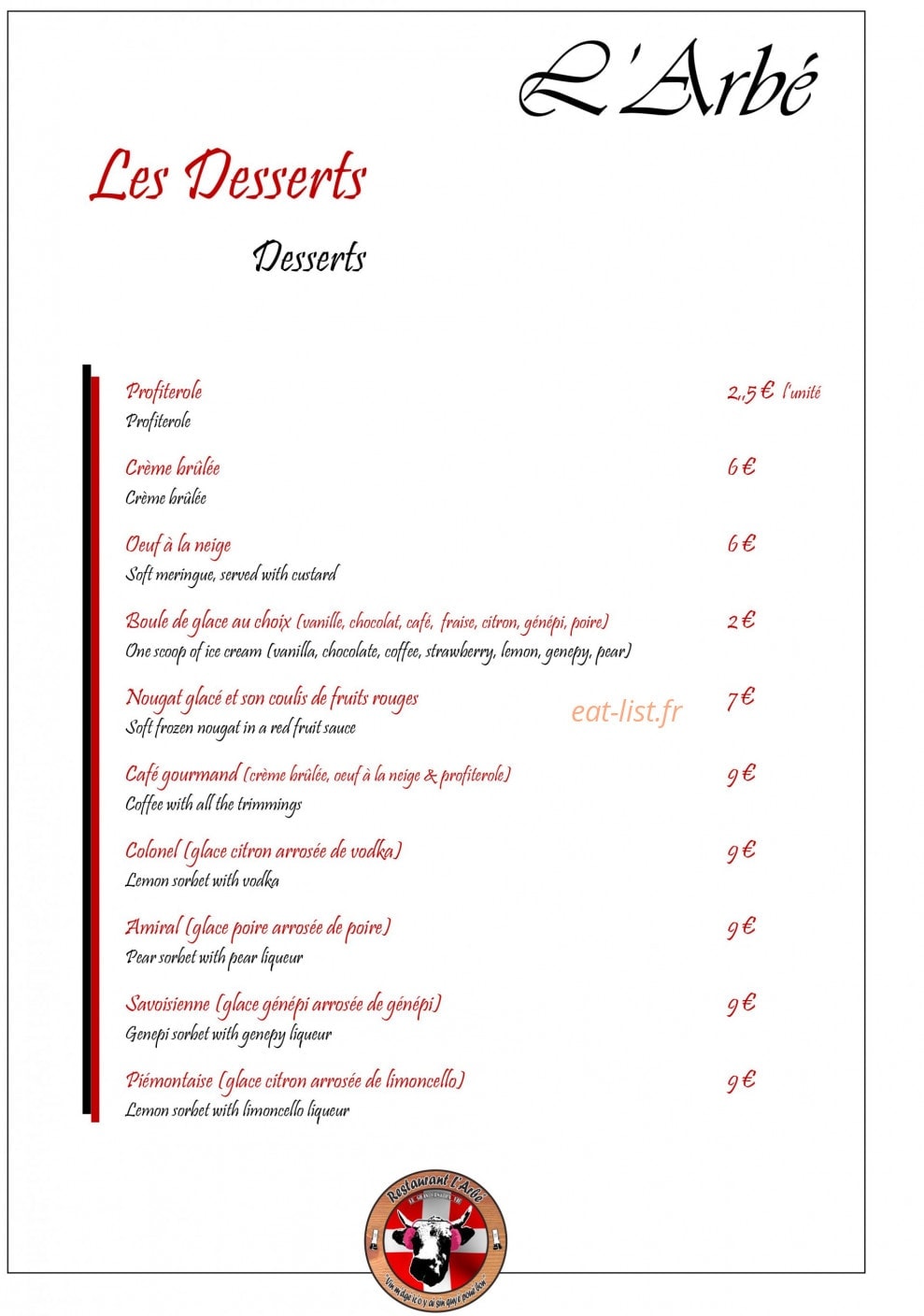 L'Arbé — carte page 6