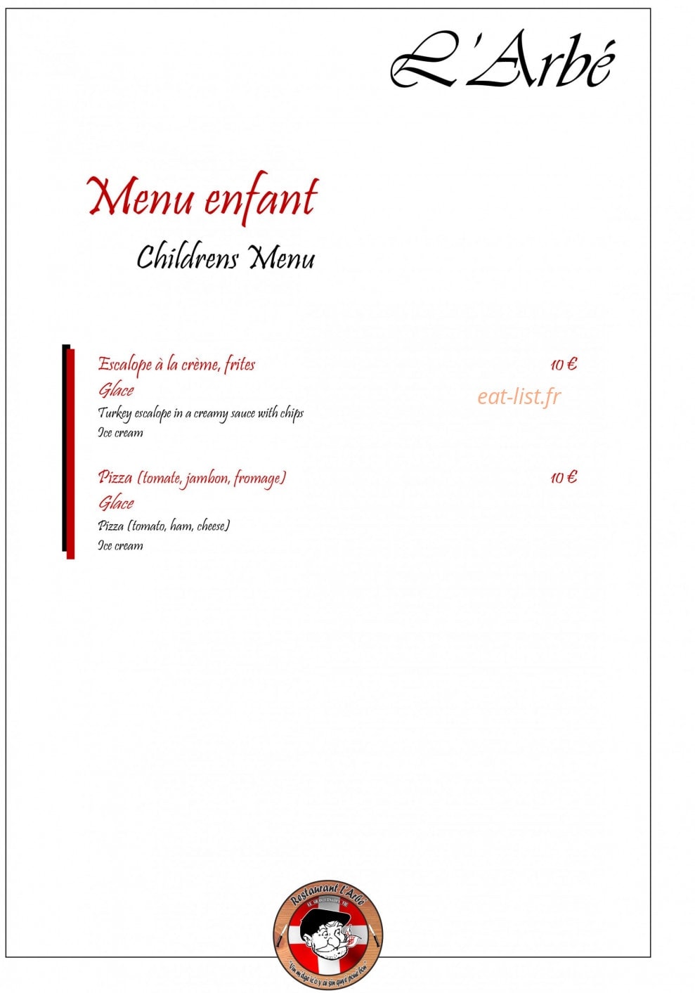 L'Arbé — carte page 5
