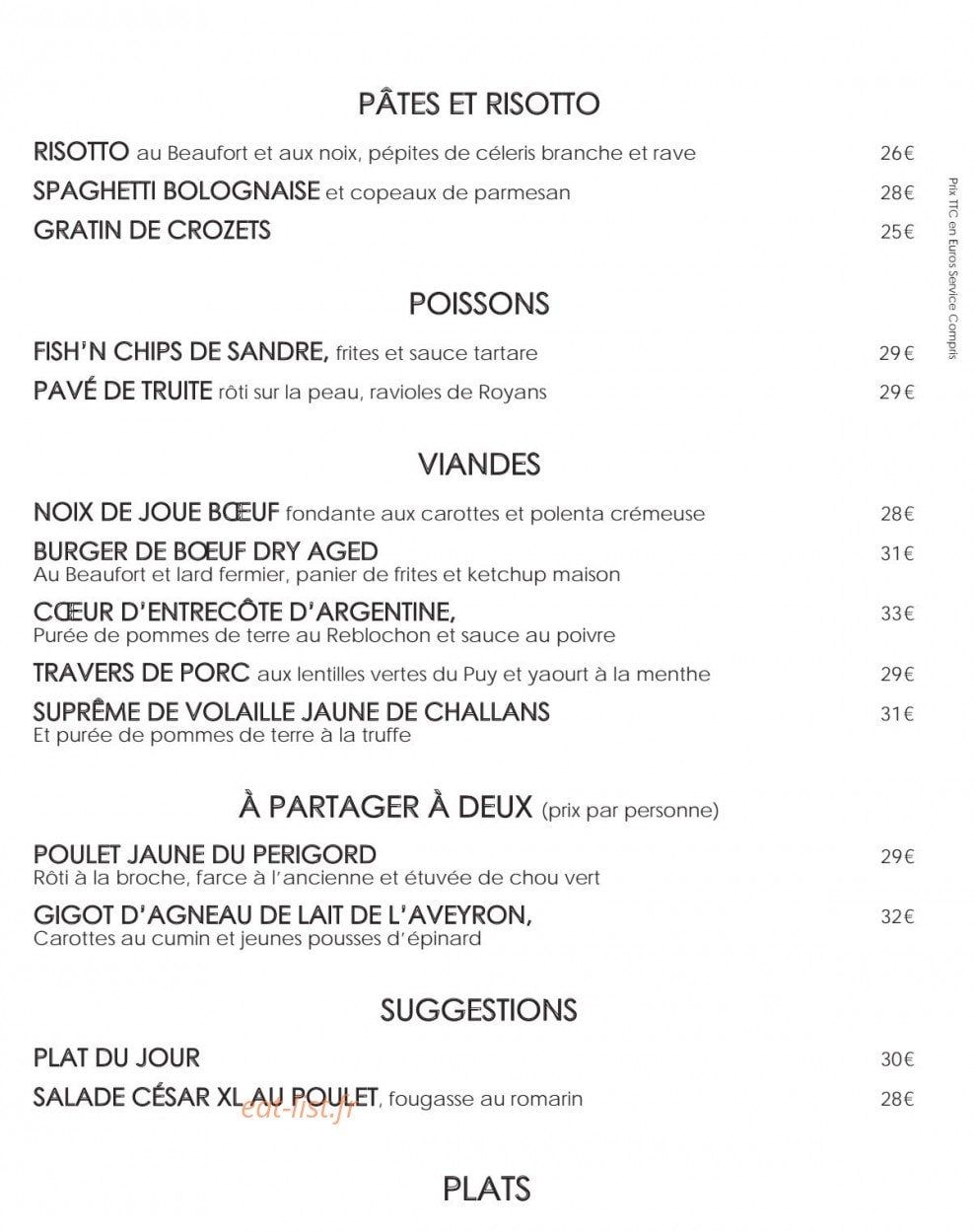 la fruitière — carte page 5