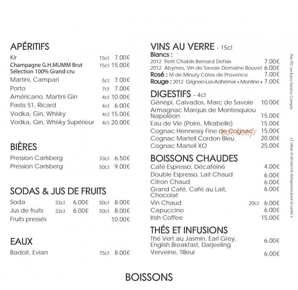 la fruitière — carte page 2