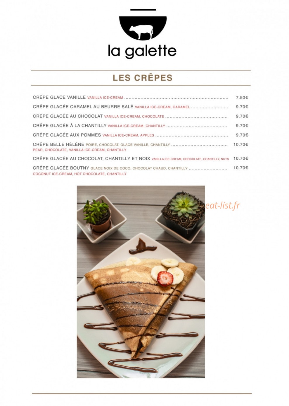 La Galette — carte page 6