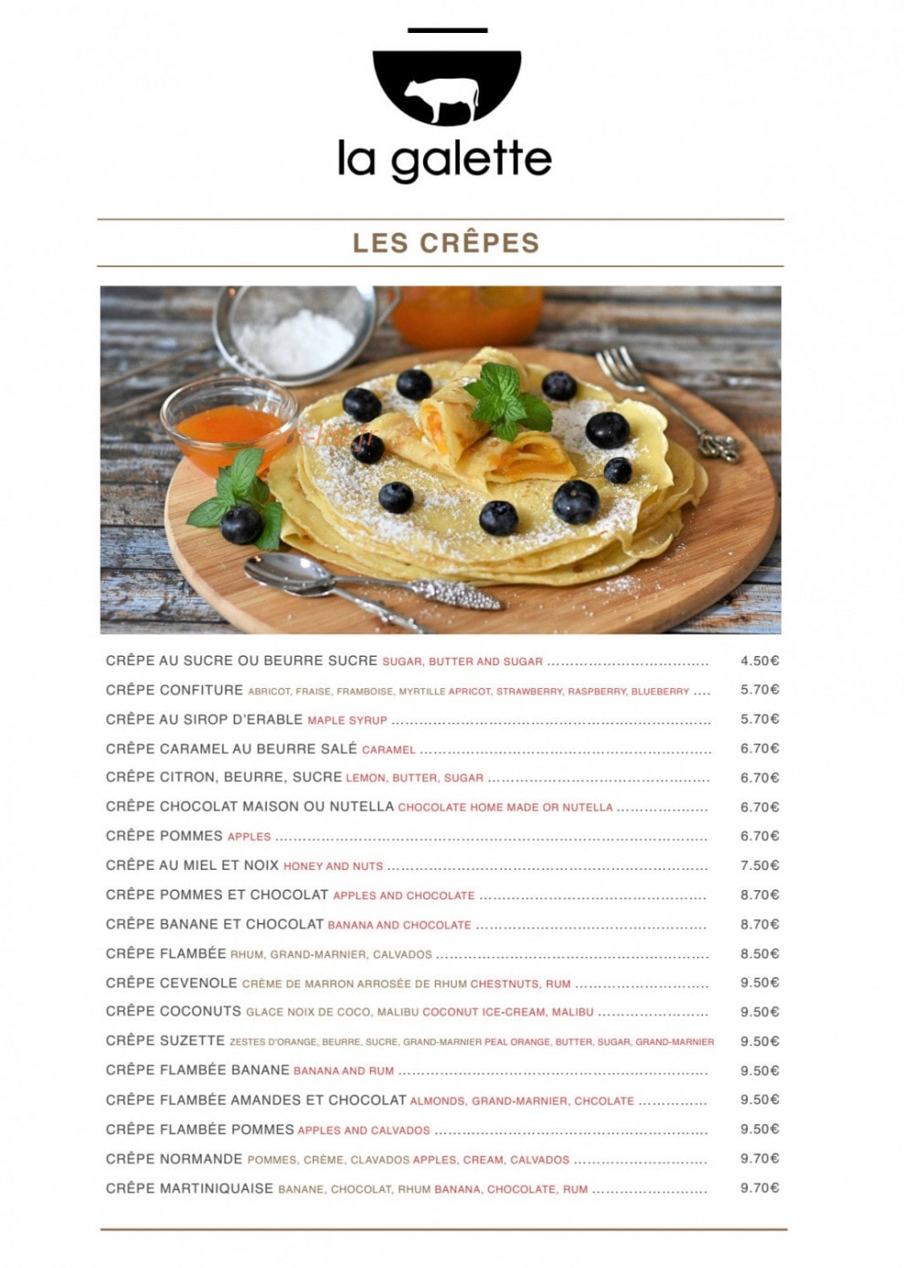 La Galette — carte page 5