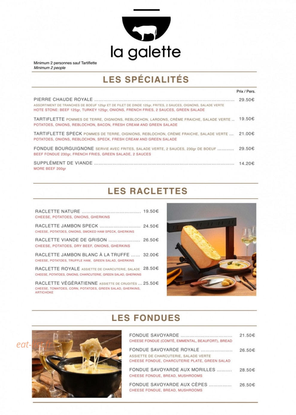 La Galette — carte page 2