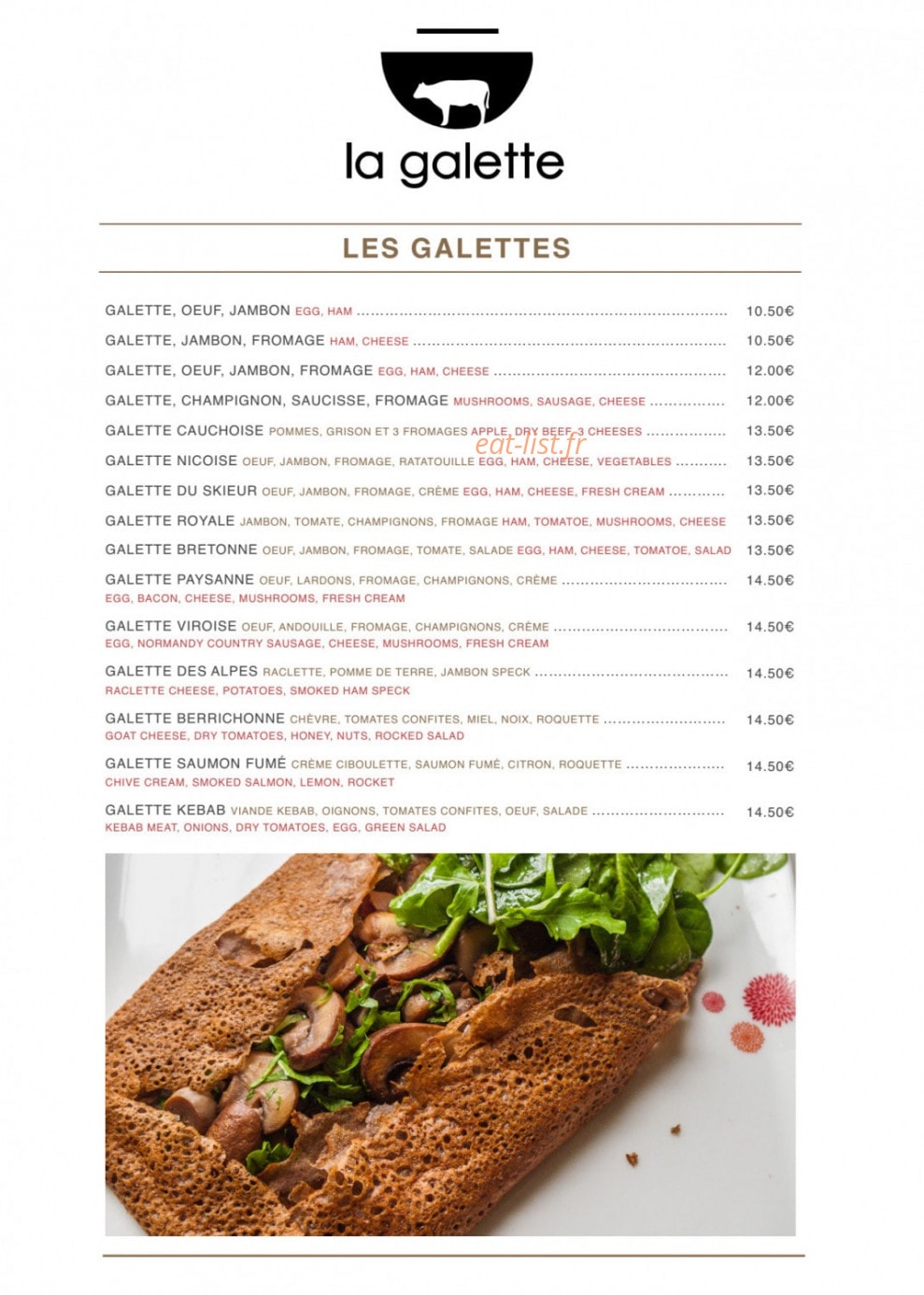 La Galette — carte page 4