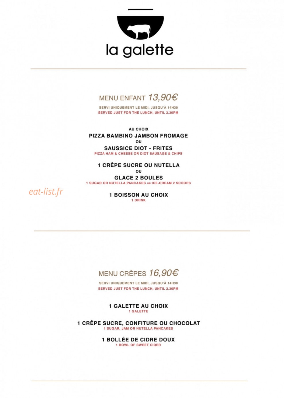 La Galette — carte page 3