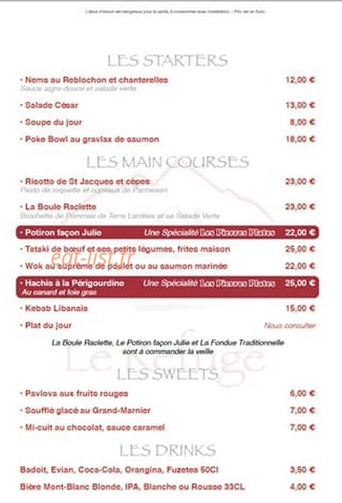 Le Refuge — carte page 3