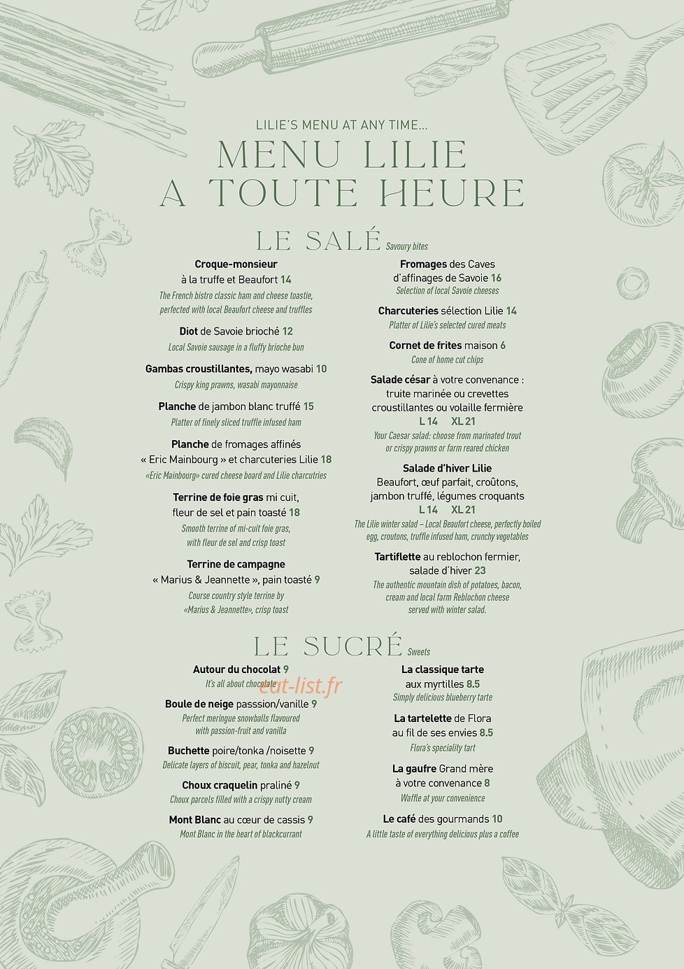 Lilie — carte page 1