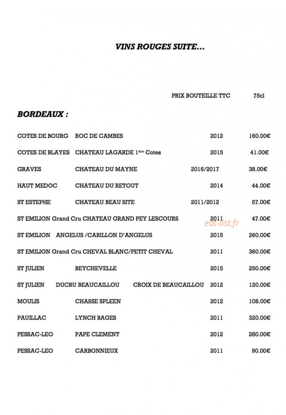 Restaurant Marius — carte page 7