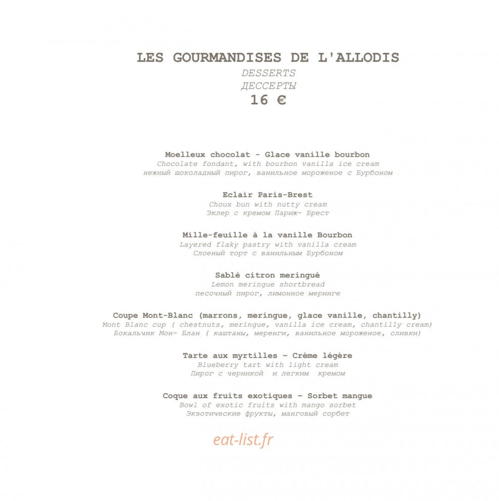 Hôtel Allodis — carte page 10