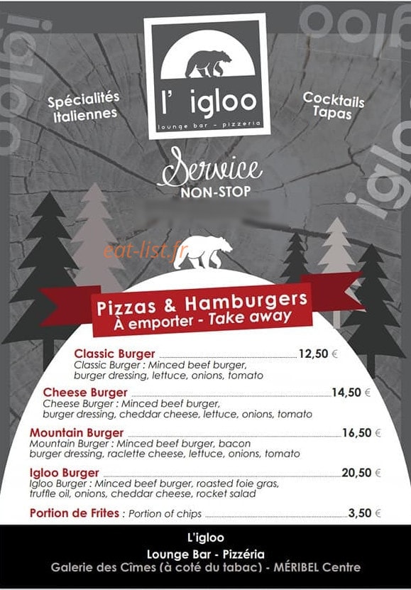 L'Igloo — carte page 1