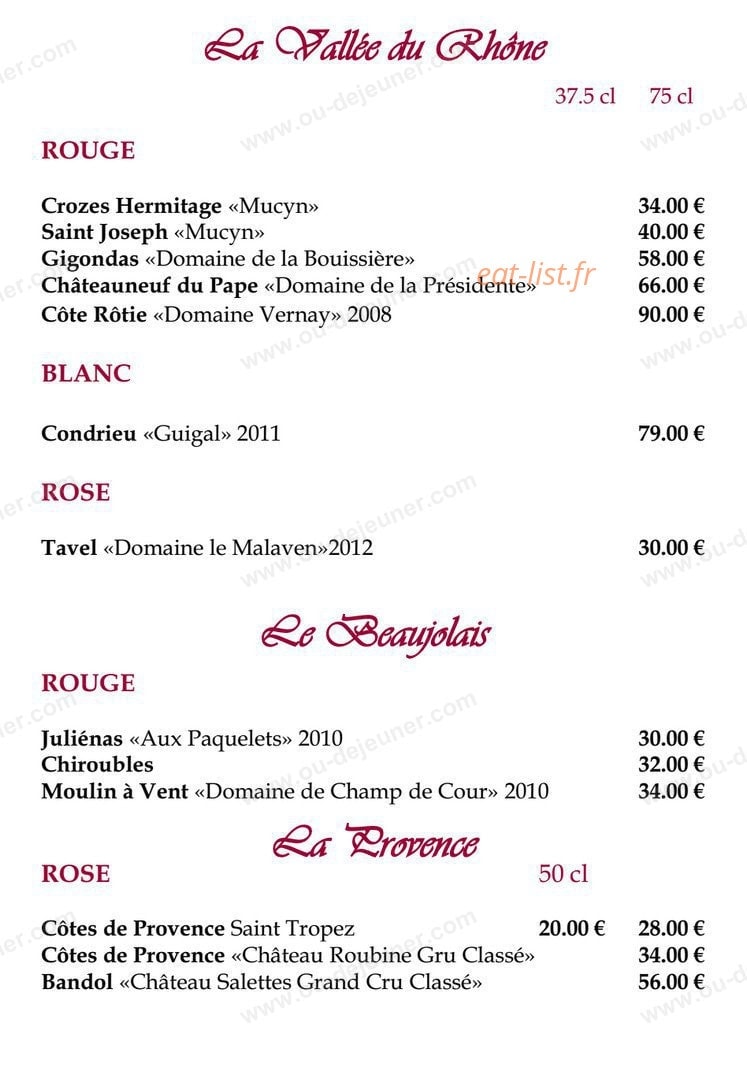 La Flambée — carte page 13