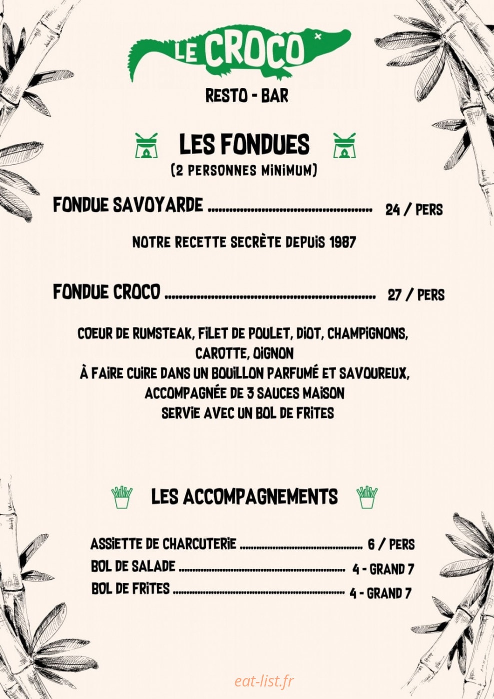Le Croco — carte page 2