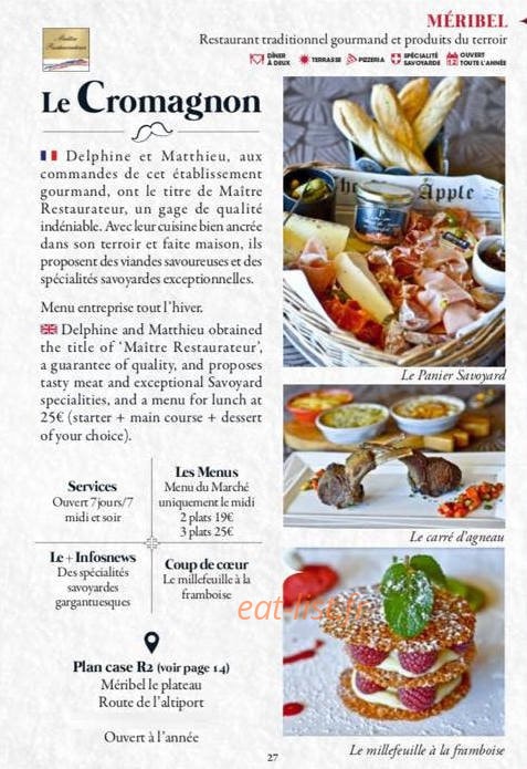Le Cromagnon — carte page 2