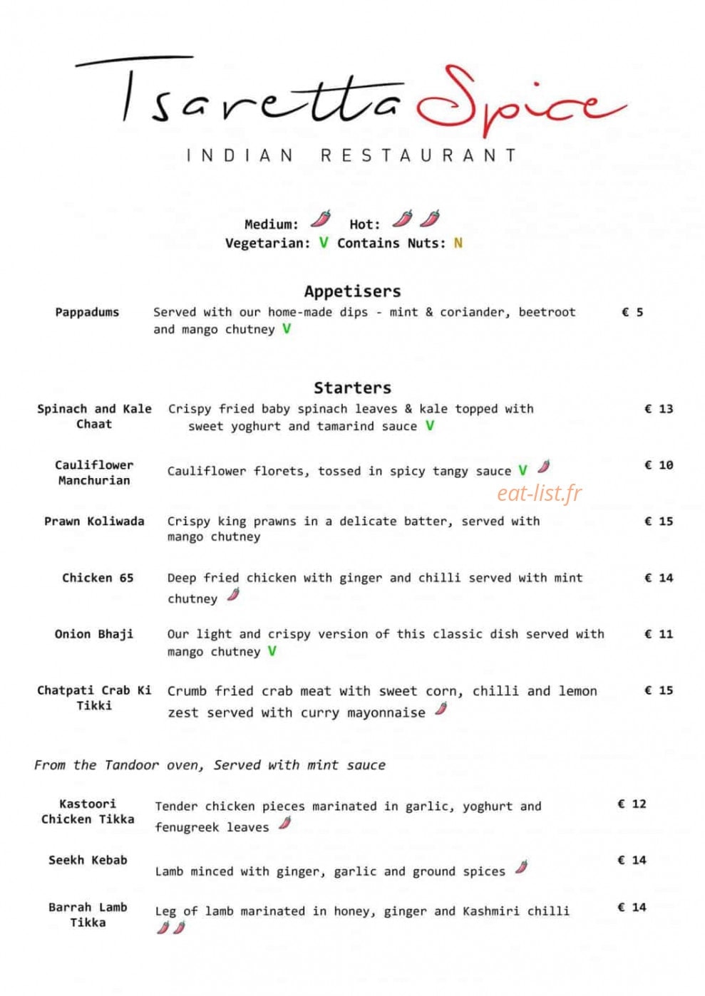 Tsaretta Spice — carte page 3