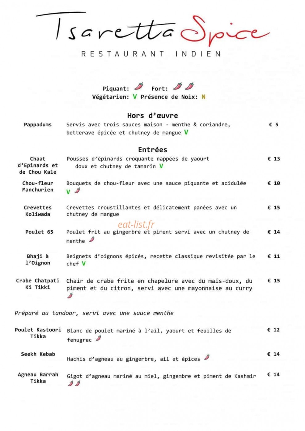 Tsaretta Spice — carte page 4