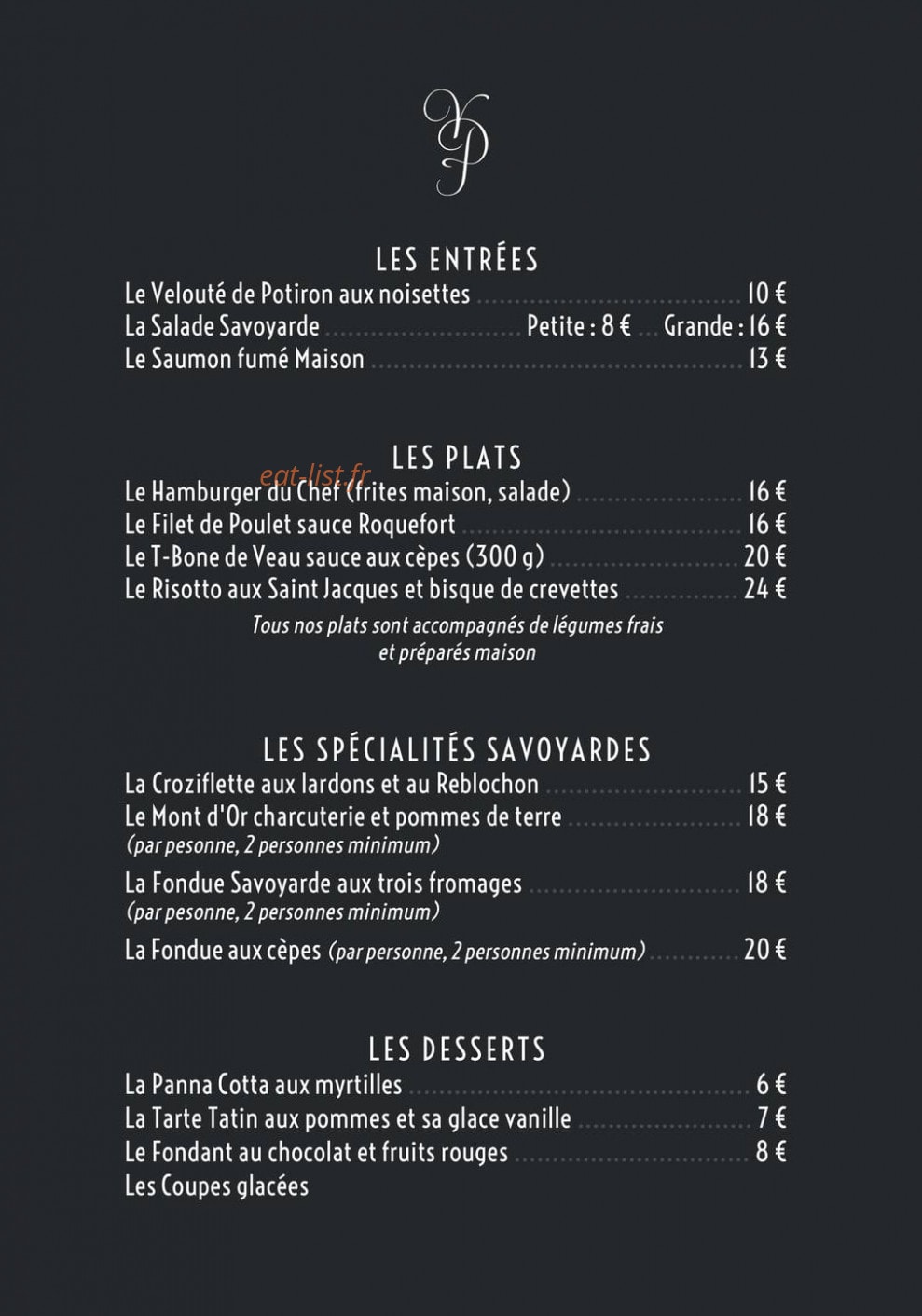 Les Voûtes du Parc — carte page 2