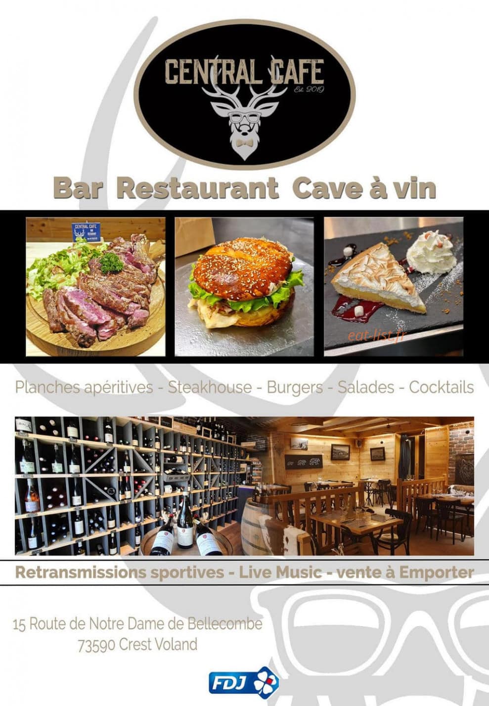 Central café — carte page 1