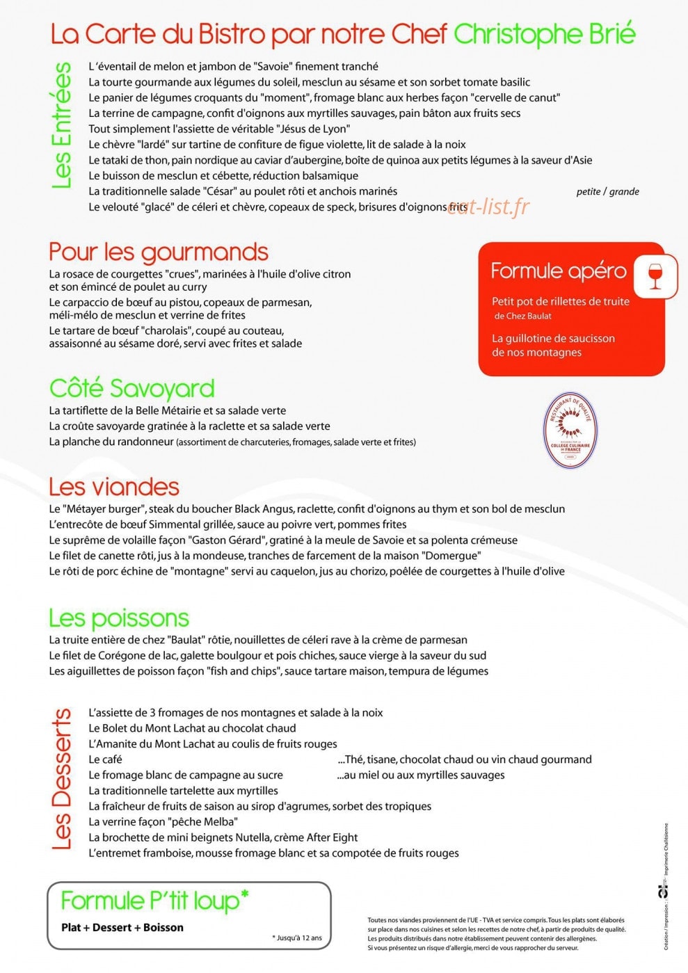 la belle metairie — carte page 2