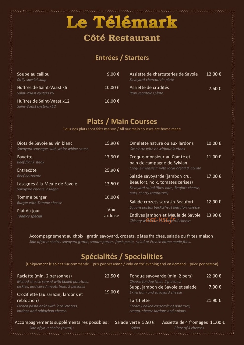 Le Télémark — carte page 1