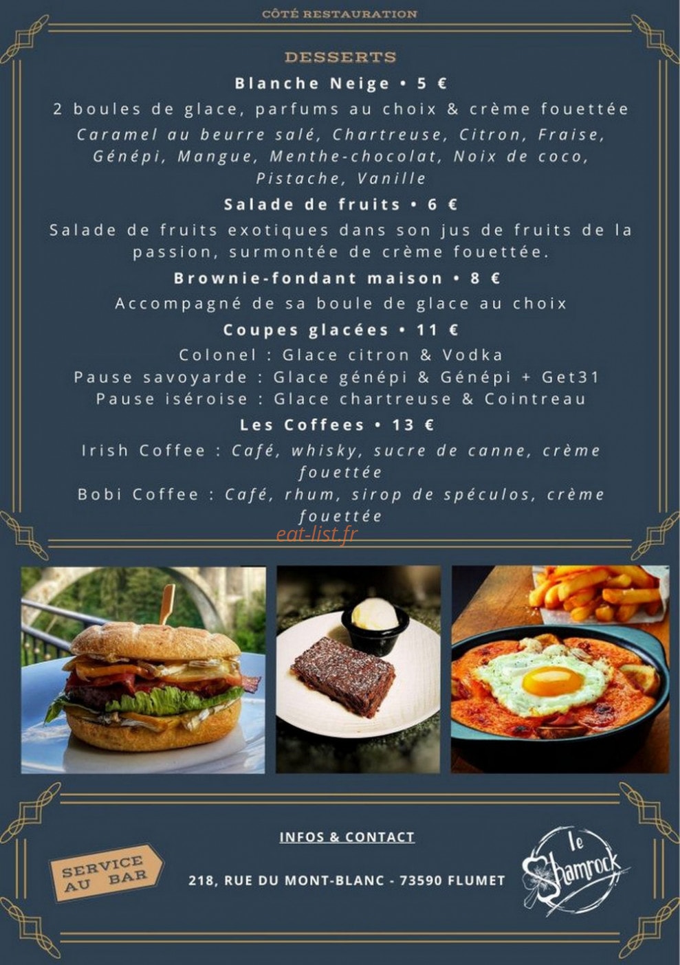 Le Shamrock — carte page 4
