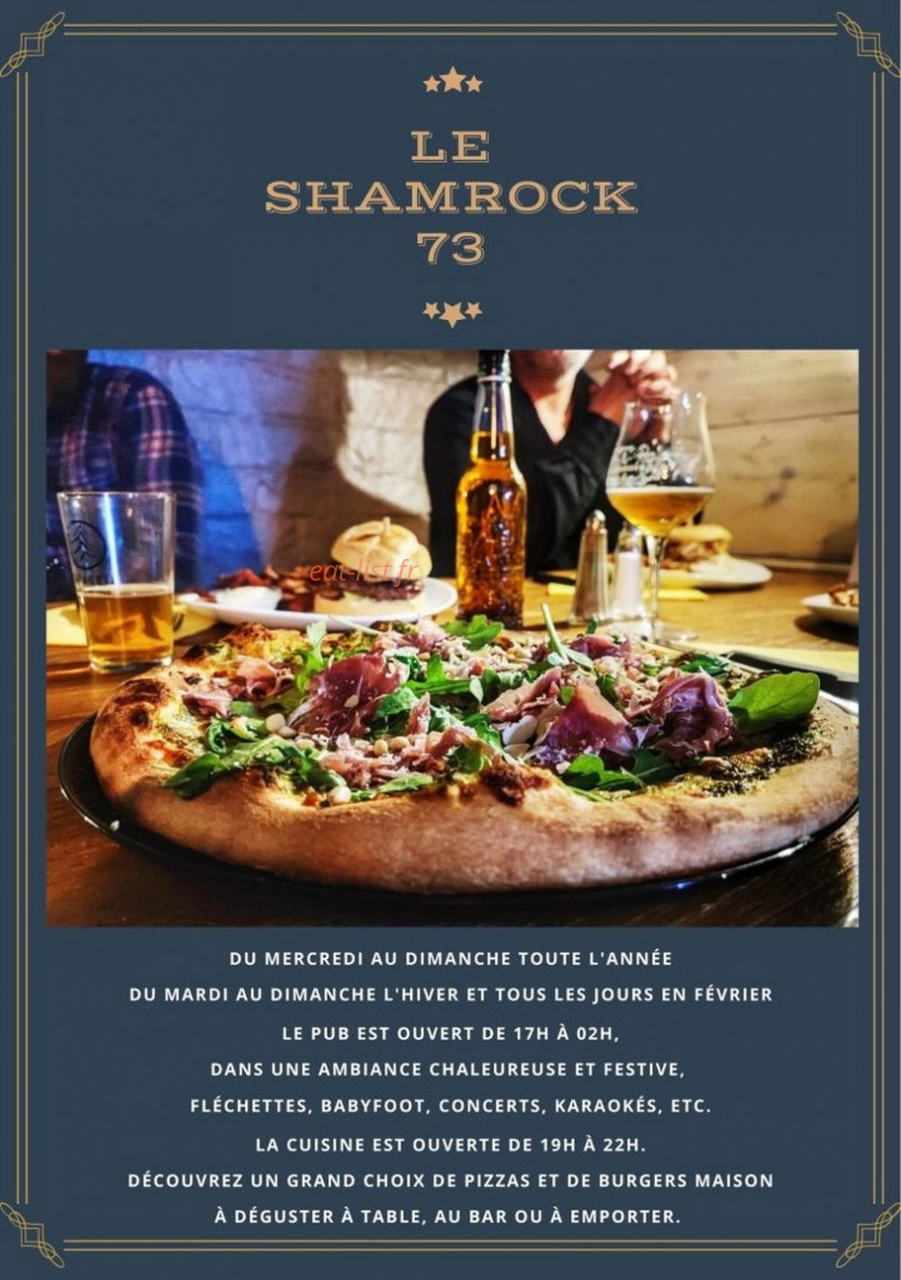 Le Shamrock — carte page 1