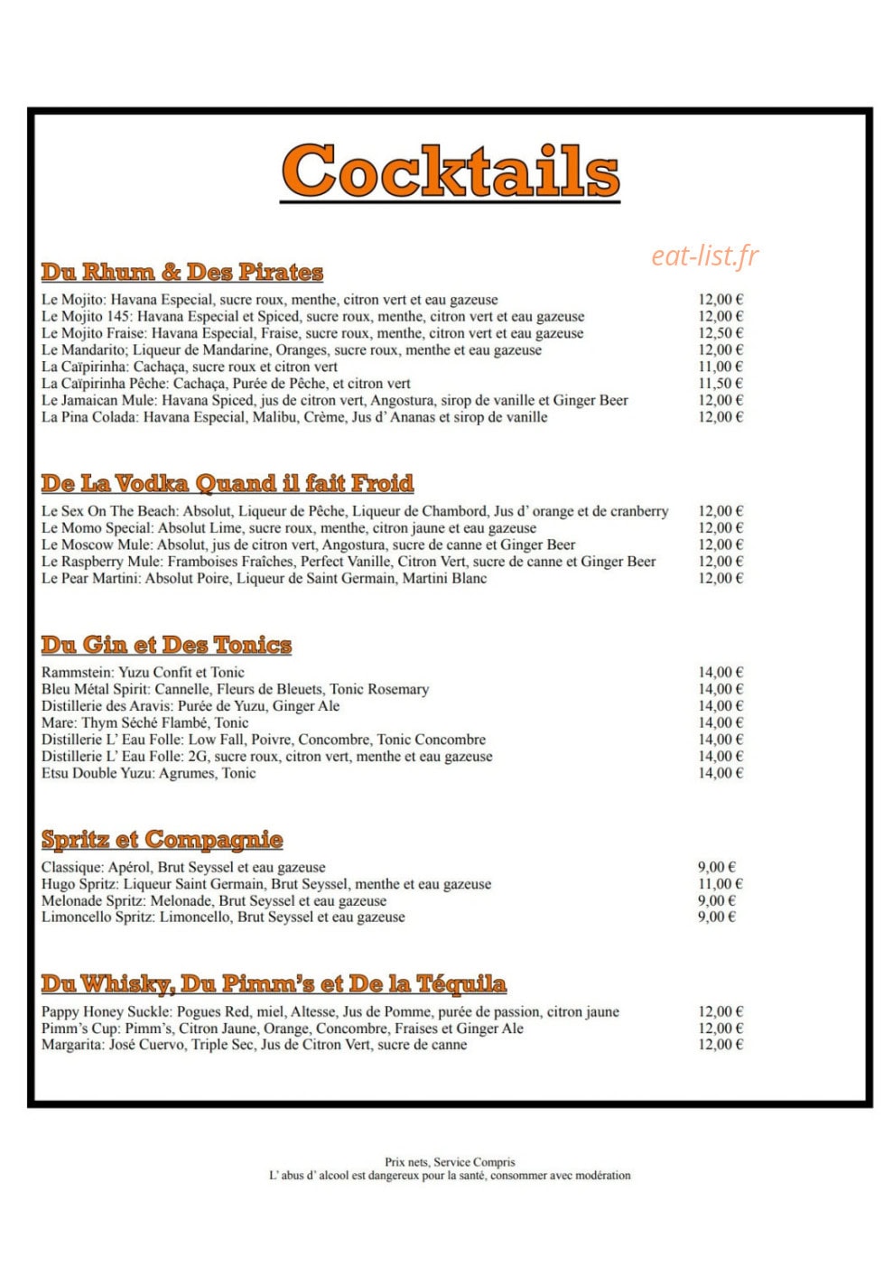 Le 145 Beef N' Beer — carte page 6