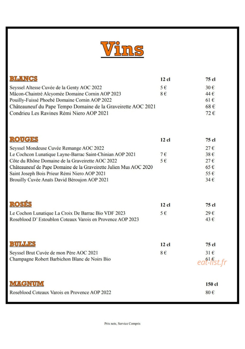 Le 145 Beef N' Beer — carte page 7