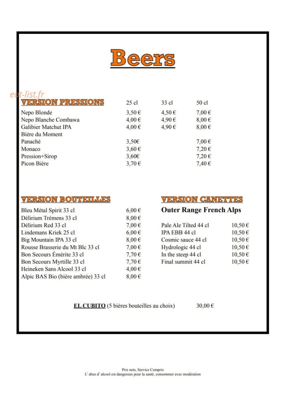 Le 145 Beef N' Beer — carte page 4