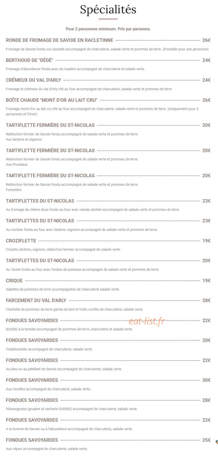Le Saint-Nicolas — carte page 2