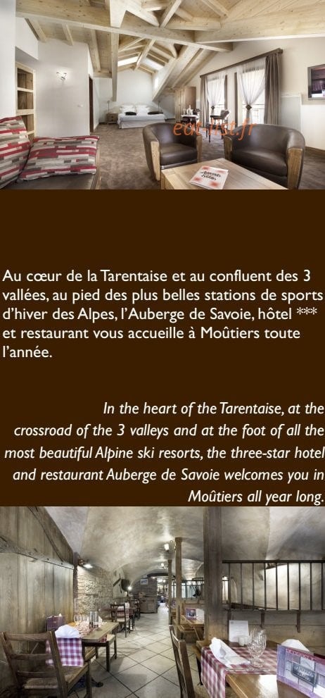 Auberge de Savoie ADS — carte page 2