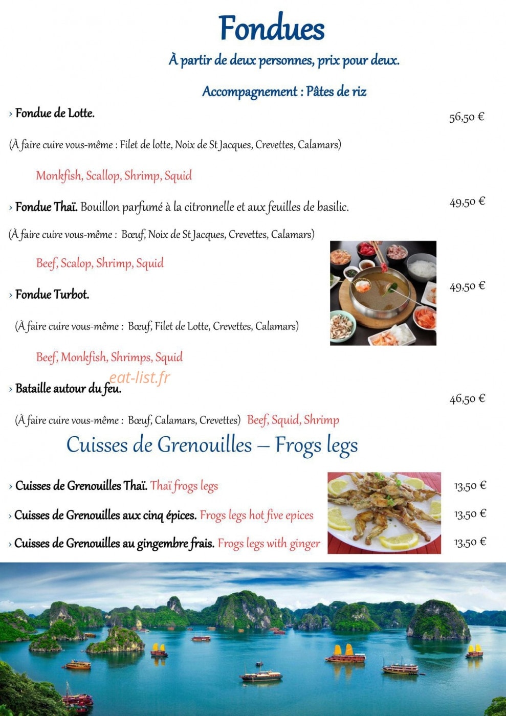 Baie d'Halong — carte page 7
