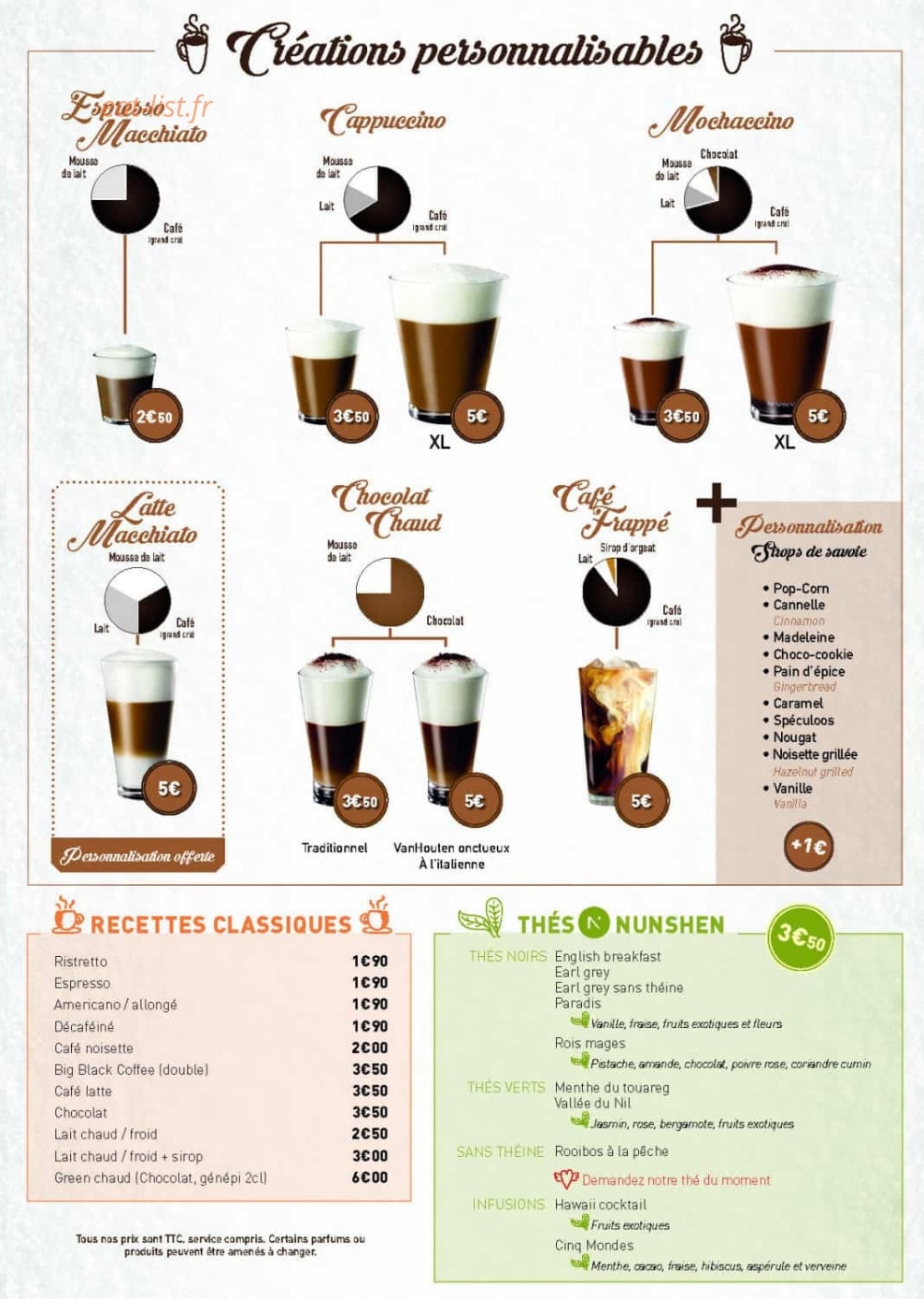 Les 3 Vallées Café — carte page 4