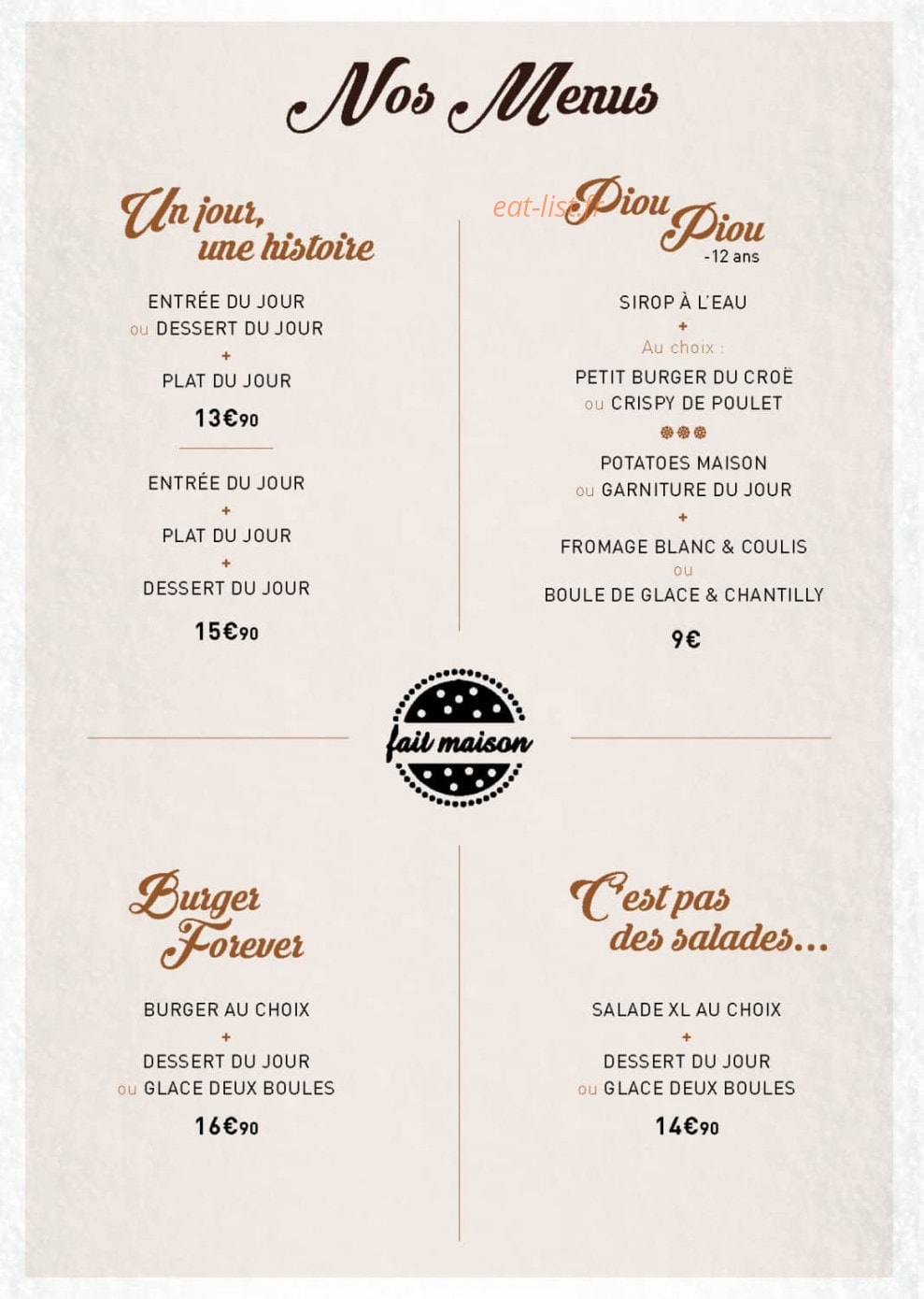 Les 3 Vallées Café — carte page 3