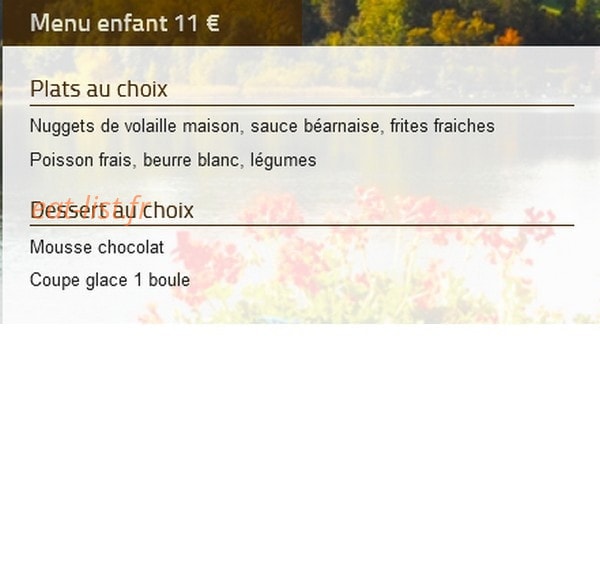 Les Belles Rives — carte page 3