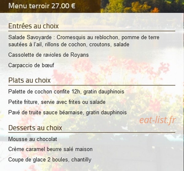 Les Belles Rives — carte page 1