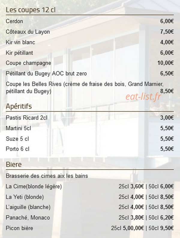 Les Belles Rives — carte page 13